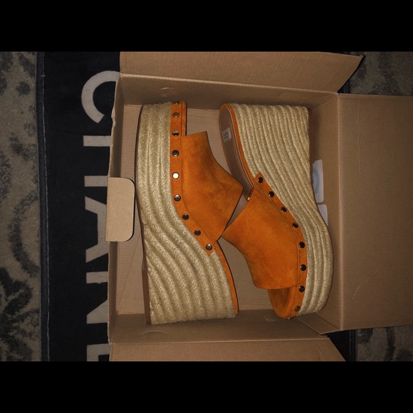 Zara orange espadrille/mule. - Picture 5 of 6